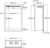  Afena 3D 40x60 Fekete Beépíthető elektromos kandalló