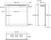  Afena 3D 60x60 Fekete Beépíthető elektromos kandalló