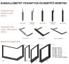 HITZE HST 54x39-G Liftes Légfűtéses kandallóbetét